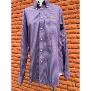 LSU Tigers Thomas Dean Collegiate men's long sleeve button down size large